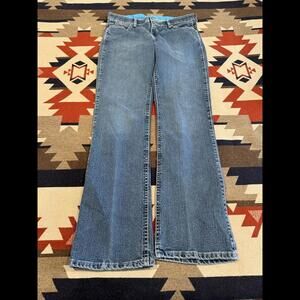 Wrangler Q-Baby Women's Decorative Designed Pockets Blue Jeans-Size 11/12 x 34
